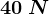 40\;N