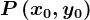 P\left ( x0,y0 \right )