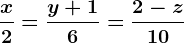\fracx2=\fracy+16=\frac2-z10