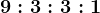 9:3:3:1