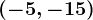 (-5,-15)