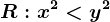 R:x^2<y^2