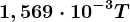1,569\cdot 10^-3T