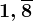 1,\overline8