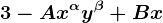 3-Ax^\alpha y^\beta+Bx