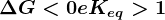 \Delta G<0 e Keq>1
