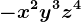 -x^2y^3z^4