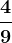 \frac49