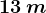 13\: m