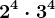 2^4\cdot 3^4