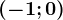 (-1;0)