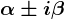 \alpha\pm i\beta