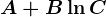 A+B\ln C