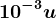 10^-3u