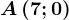 A\left ( 7;0 \right )