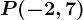P(-2,7)