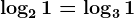 \log21=\log31
