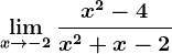 \limx--> -2\fracx^2-4x^2+x-2