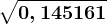 \sqrt0,145161