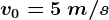 v0=5\: m/s
