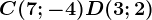 C(7;-4)D(3;2)