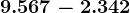 9.567-2.342
