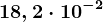 18,2\cdot 10^-2