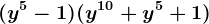 (y^5-1)(y^1^0+y^5+1)
