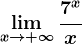 \limx--> +\infty\frac7^xx