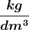 \frackgdm^3