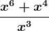\fracx^6+x^4x^3