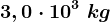 3,0\cdot 10^3\;kg