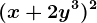 (x+2y^3)^2