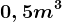 0,5m^3