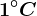 1^\circC