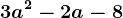 3a^2-2a-8