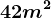 42m^2