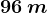96\: m