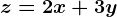 z=2x+3y