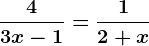 \frac43x-1=\frac12+x