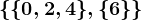\\0,2,4\,\6\\