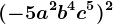 (-5a^2b^4c^5)^2