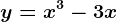 y=x^3-3x