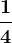 \frac14