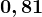 0,81
