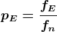 \dpi100 pE=\fracfEfn