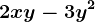 2xy-3y^2