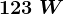 123 \; W