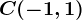 C(-1,1)
