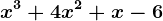 x^3+4x^2+x-6